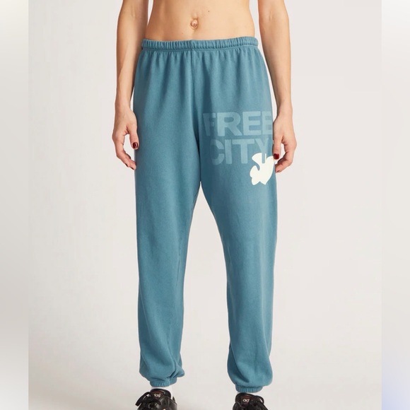 freecity Pants - Freecity Light Blue Lounge Sweatpants  Pants sz small